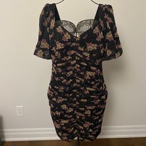 Open edit ruched dress. BNWT